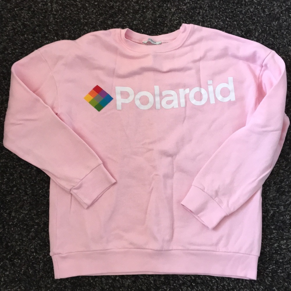 Zara Pink Polaroid Crewneck